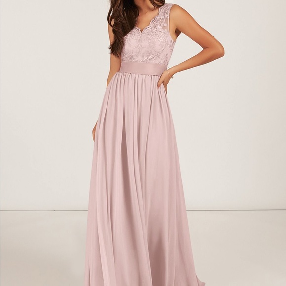 Azazie Dusty Rose Bridesmaid Dress “Gertrude” - Picture 2 of 15